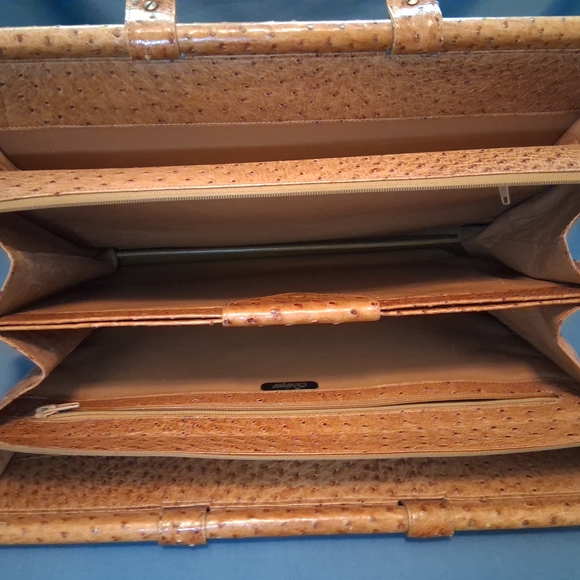 Ostrich Leather Attache - Winfried Kralle - One of a Kind - Exotique Design - Picture 5 of 16